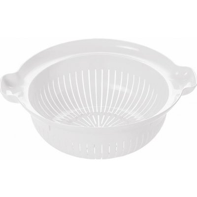 Plastový cedník s podstavcem HEIDRUN 30cm MIX barev – Sleviste.cz