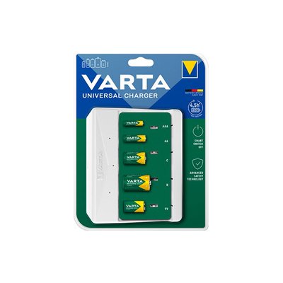 Nabíječka baterií VARTA 57658, AA, AAA, C, D, 9V NiMH