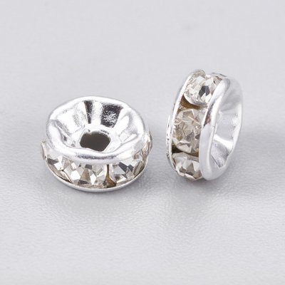 Mosazná rondelka - stříbrná - třída A - ∅ 6 x 3 mm - 1 ks – Zboží Dáma