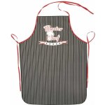 Forbyt Kuchyňská zástěra Master Chef černá 62x82 cm – Zboží Dáma