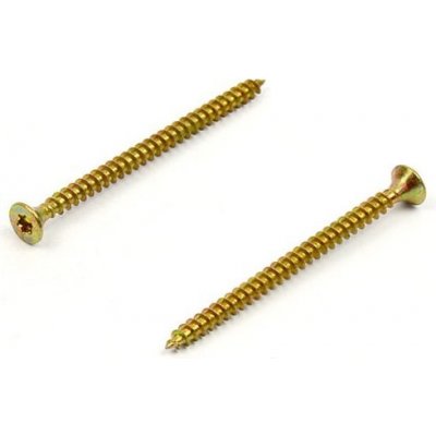 Univerzální vrut do dřeva 4x60 TORX zinek žlutý – Hledejceny.cz