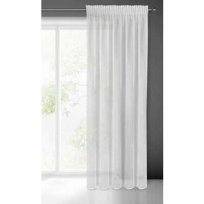 ZÁCLONA SIBEL NA PÁSCE 140X270 CM BÍLÁ – Hledejceny.cz