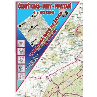 Excart Maps Český kras, Brdy, Povltaví - mapa na šátku