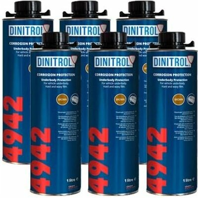DINITROL 4942 vosk pro ochranu podvozku 6 x 1 L – Zboží Mobilmania