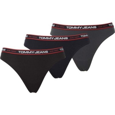 Tommy Hilfiger NEW YORK PACK-3P THONG Dámská tanga mix – Zboží Dáma