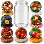 Akada Skleněná zavařovací sklenice bezbarvá se šroubovacím uzávěrem 900 ml – Hledejceny.cz