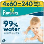 Pampers Dětské čisticí ubrousky s 99 % vody 4 x 60 ks – Sleviste.cz