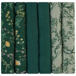 KikkaBoo mušelínové 30x30 cm Secret Garden Green 6 ks – Hledejceny.cz