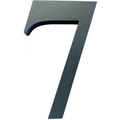 Domovní číslo popisné 7 na zateplenou fasádu barva antracit, výška 170 mm – Sleviste.cz