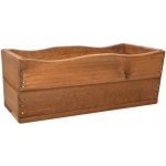 Tradgard Dřevěný květináč truhlík na květiny 44 cm hnědý – Zboží Dáma