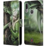 Pouzdro HEAD CASE Motorola Moto E6 PLUS - Anne Stokes - Fantasy žena s drakem v lese – Zboží Živě
