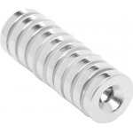 Neodymový magnet s otvorem 14×3 mm 10 ks KD11833 biela – Zboží Dáma