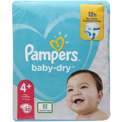 Pampers Baby Dry 4+ 32 ks