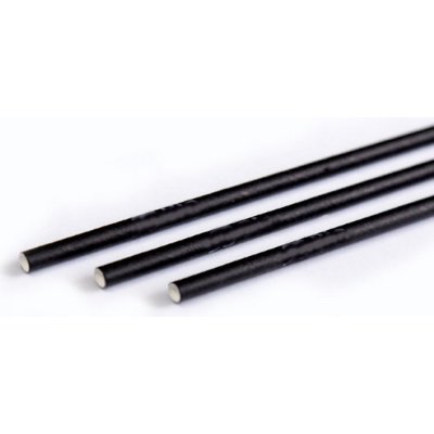 JUMBO Brčko papírové černé 25 cm 100 ks – Zboží Mobilmania