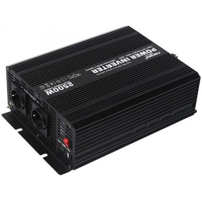 Carspa CAR2.5KU-12 12V/230V+USB 2500W, modifikovaná sinus – Zbozi.Blesk.cz