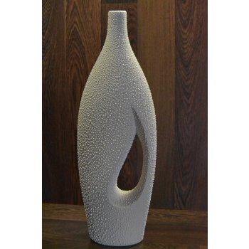 Keramická váza - bílá (v. 50 cm)