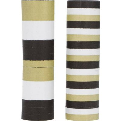Folat Serpentiny papírové černo-zlaté 4 mm x 4 m – 2 ks – Zboží Mobilmania