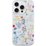 AppleKing třpytivý transparentní kryt pro iPhone 16 Pro - rozkvetlá louka – Zboží Mobilmania