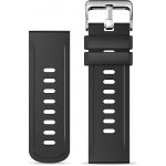 Aligator Watch Straps 22 silikonový řemínek, Black 22AW0003 – Hledejceny.cz