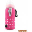 Ohřívač kojeneckých lahví Nuvita cestovní ohřívač láhve se zipem růžový