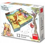 Dino Kubus Medvídek Pú 12 kostek – Zboží Mobilmania