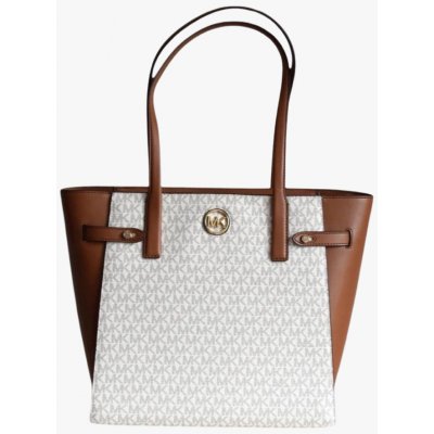 Michael Kors CARMEN large tote vanilla monogram dámská kabelka – Zbozi.Blesk.cz