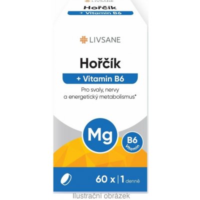 Livsane Hořčík + Vitamin B6 60 tablet – Hledejceny.cz