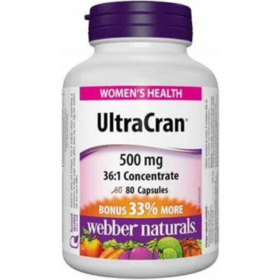 Webber Naturals Ultra Brusinky 500 mg Forte 80 kapslí – Hledejceny.cz