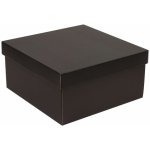 Dárková krabička s víkem 300x300x150 mm, černá – Zboží Živě