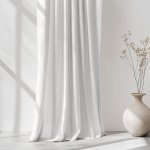 Goldea závěs ze lněné směsi - bílý 280x145 cm – Hledejceny.cz