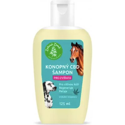 Zelená Země CBD šampon pro zvířata 125 ml – Zboží Mobilmania