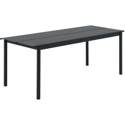 Muuto Stůl Linear Steel Table 200 cm, black