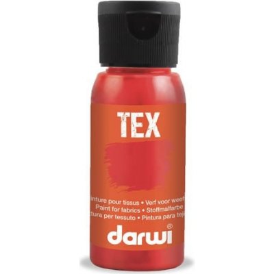 Darwi Tex barva na textil Rumělková červená 50 ml