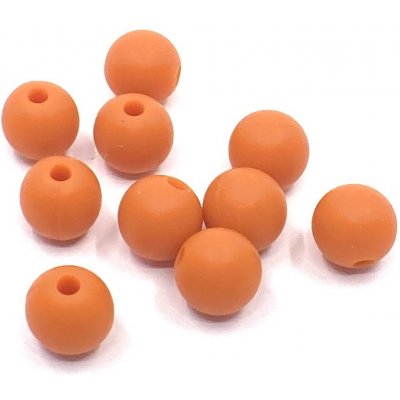 Silikonový korálek 9 mm oranžový – Zboží Mobilmania