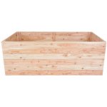 Rojaplast Záhon vyvýšený dřevěný Premium 135 x 70 x 50 cm přírodní modřín – Zboží Dáma