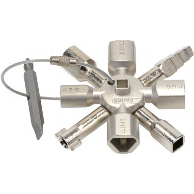 Knipex Klíč na rozvodné skříně TwinKey pro běžné skříně a systémy zavírání – Zboží Dáma