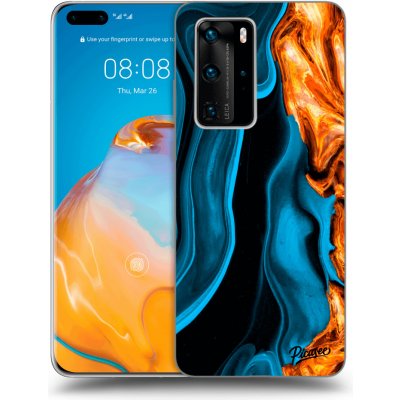 Pouzdro Picasee silikonové Huawei P40 Pro - Gold blue čiré – Zboží Mobilmania