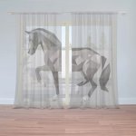 Sablio Záclony Kůň: 2ks 150x250cm – Hledejceny.cz