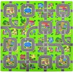 Humbi Pěnové puzzle vzdělávací podložka zelená 18 puzzle – Sleviste.cz