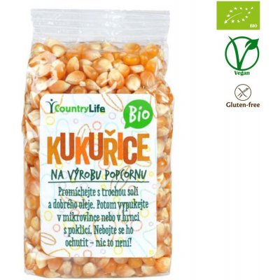 Country Life Kukuřice na výrobu popcornu Bio 200 g