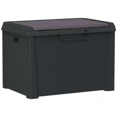 Dekorhome box s poduškou 125 l Antracit – Hledejceny.cz