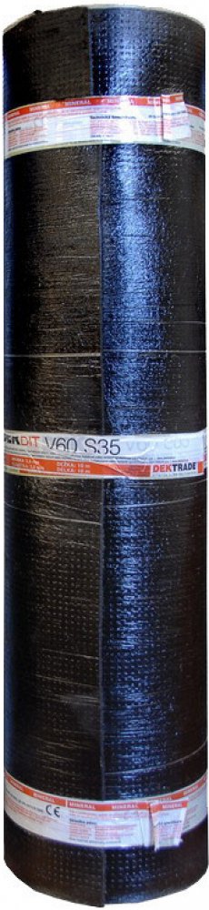 Oxidovaný asfaltový pás s vložkou ze skelné rohože DEKBIT V60 S35 (role/10  m2) | Srovnanicen.cz