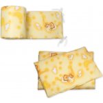 Baby Nellys 3D Mantinel s povlečením + zavinovačka Medvídek krémový 135 x 100 cm – Hledejceny.cz