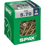 Spax Yellox Univerzální vrut, ø 5 × 70 mm, PZ2, zápustná hlava, 125 ks 4081020500708 – Hledejceny.cz