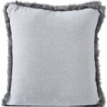 MyBestHome Polštář JAMI stříbrná/šedá s prošívanou výplní 45x45 45x45 – Zboží Dáma