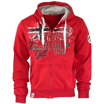 GEOGRAPHICAL Norway mikina GELEGANT červená – Sleviste.cz