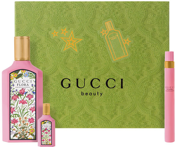 Gucci Flora By Gorgeous Gardenia EDP 100 ml + EDP 10 ml + EDP 5 ml dárková sada