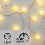 Emos ZY2021T 40 LED světelný řetěz kuličky 2,5cm 4m teplá b. časovač – Hledejceny.cz