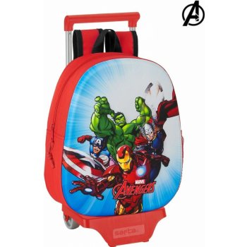 Sonstige The Avengers červená 3d batoh s kolečky Batole batoh vozík