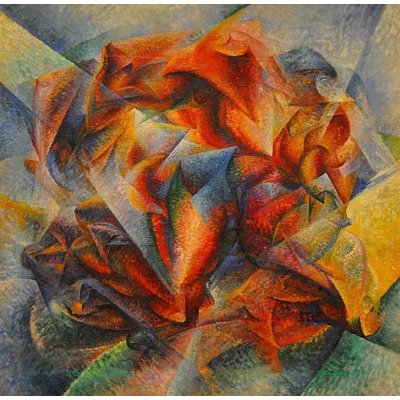 Grafika Boccioni : Dinamismo di un ciclista è un dipinto 1913 1000 dílků – Zboží Mobilmania